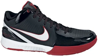 Pre-owned Nike Men's  Kobe 4 Sneakers In Black/white/varsity Red In Multi