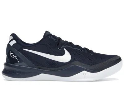 Pre-owned Nike Men's  Kobe 8 Protro Sneakers In College Navy Blue/white