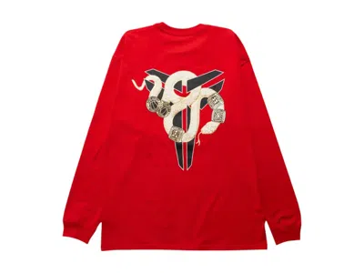 Pre-owned Nike Men's  Kobe Bryant Year Of Mamba Max90 Longsleeve T-shirt In Red