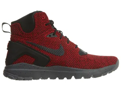Pre-owned Nike Men's  Koth Ultra Mid Kjcrd Sneakers In Gym Red/black/dark Grey In Multi