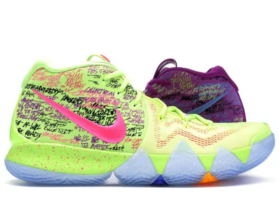 Pre-owned Nike Men's  Kyrie 4 Confetti Sneakers In Multi