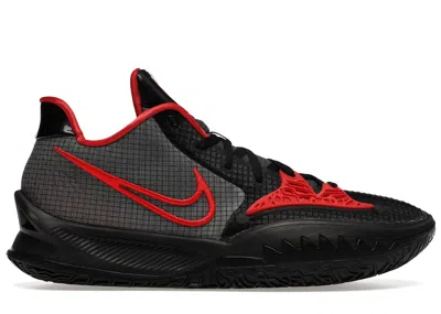 Pre-owned Nike Men's  Kyrie 4 Low Bred Sneakers In Black/white/university Red In Multi