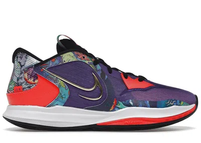 Pre-owned Nike Men's  Kyrie 5 Jewell Loyd Mural Sneakers In Black/metallic Gold/action Grape