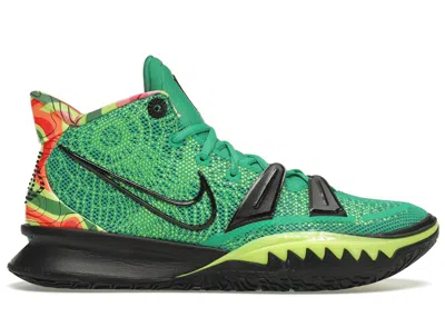 Pre-owned Nike Men's  Kyrie 7 Kyd Weatherman Sneakers In Green/orange/red In Multi