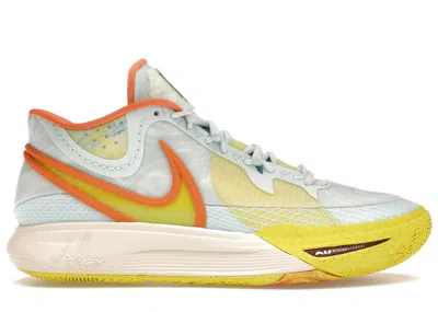 Pre-owned Nike Men's  Kyrie 8 Eagle Sneakers In Glacier Blue/yellow Strike/orange Trance In Multi