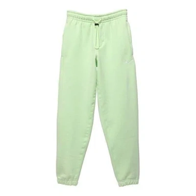 Nike Men's  Lab Collection Embroidered Logo Solid Color Fleece Lined Sports Bundle Feet Green Pants