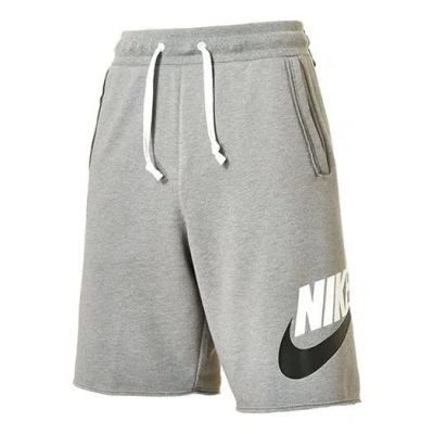 Nike Men's  Lacing Breathable Logo Sports Shorts Gray