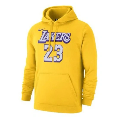 Nike Men's  Lakers Lebron James Athleisure Casual Sports Pullover Yellow