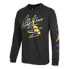Nike Men's  Lal Nk Cts Jdn Stmt Ls Te Shoes Printing Sports Round Neck Long Sleeves Black T-shirt