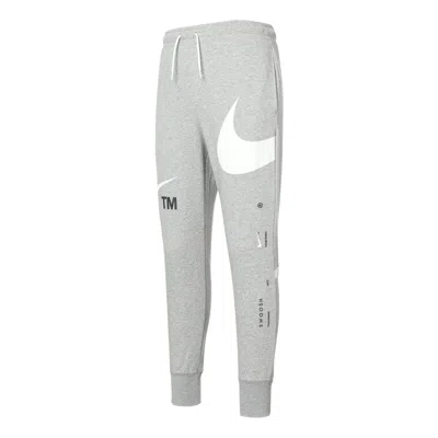 Nike Men's  Large Logo Lacing Knit Bundle Feet Sports Pants/trousers/joggers Autumn Light Grey In Gray