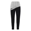 Nike Men's  Large Logo Splicing Knit Casual Sports Pants/trousers/joggers Autumn Black Gray Colorbloc