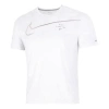 Nike Men's  Large Logo Sports Training Breathable Quick Dry Round Neck Short Sleeve White T-shirt In White