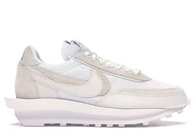 Pre-owned Nike Men's  Ld Waffle Sacai Nylon Sneakers In White
