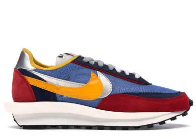 Pre-owned Nike Men's  Ld Waffle Sacai Sneakers In Varsity Blue/del Sol/varsity Red