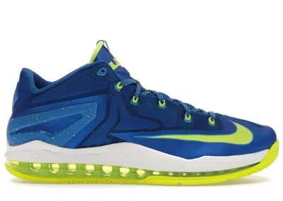 Pre-owned Nike Men's  Lebron 11 Low Sprite Sneakers In Hyper Cobalt Blue/white