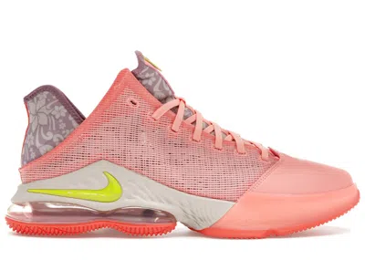 Pre-owned Nike Men's  Lebron 19 Low Hawaii Sneakers In Orange/purple/volt In Multi