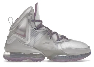 Pre-owned Nike Men's  Lebron 19 Strive For Greatness Sneakers In Grey/cave Purple In Multi