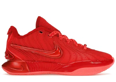 Pre-owned Nike Men's  Lebron 21 James Gang Sneakers In Bright Crimson/gym Red