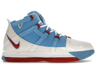 Pre-owned Nike Men's  Lebron 3 Houston Oilers (2019) Sneakers In University Blue/university Red/white