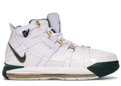 Pre-owned Nike Men's  Lebron 3 Svsm Home (2019) Sneakers In White/metallic Gold Dust