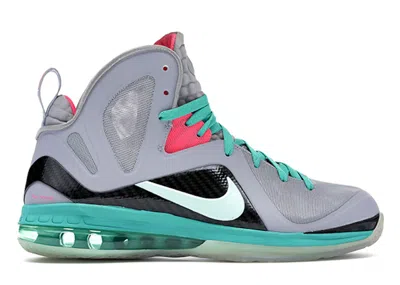 Pre-owned Nike Men's  Lebron 9 Ps Elite South Beach Sneakers In Wolf Grey/mint Candy/new Green