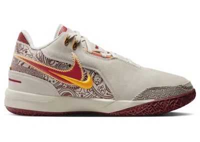 Pre-owned Nike Men's  Lebron Nxxt Gen Ampd Usc Sneakers In Light Bone/university Gold/team Crimson In Multi