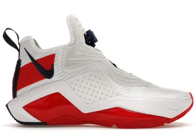 Pre-owned Nike Men's  Lebron Soldier 14 Usa Sneakers In White/university Red