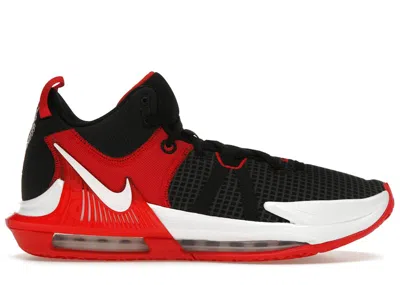 Pre-owned Nike Men's  Lebron Witness 7 Bred Sneakers In Black/university Red/white