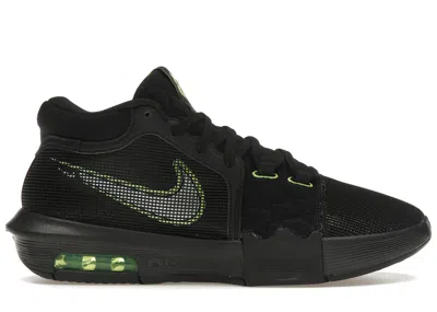 Pre-owned Nike Men's  Lebron Witness 8 Sneakers In Black/volt/white