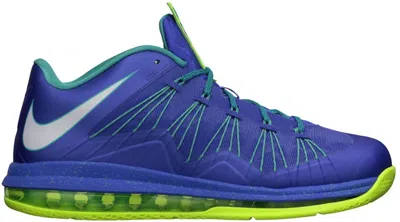 Pre-owned Nike Men's  Lebron X Low Sprite Sneakers In Treasure Blue/white/volt