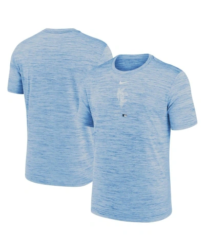 Nike Kansas City Royals City Connect Practice Velocity  Men's Dri-fit Mlb T-shirt In Blue