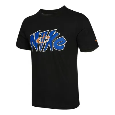 Nike Men's  Lil Penny Alphabet Printing Casual Sports Short Sleeve Black T-shirt
