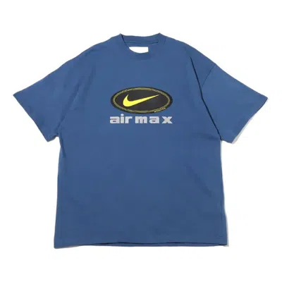 Nike Men's  Logo Alphabet Printing Breathable Round Neck Short Sleeve Dark Blue T-shirt