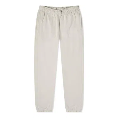 Nike Men's  Logo Embroidered Casual Stay Warm Solid Color Sports Pants/trousers/joggers Beige In White