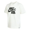 Nike Men's  Logo Flowers Printing Casual Sports Short Sleeve White T-shirt