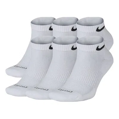 Nike Men's  Logo Jacquard Sports 6 White Socks
