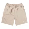 Nike Men's  Logo Micro Mark Breathable Solid Color Shorts Yellow In Neutral