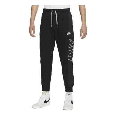 Nike Men's  Logo Printing Knit Lacing Bundle Feet Sports Pants/trousers/joggers Black