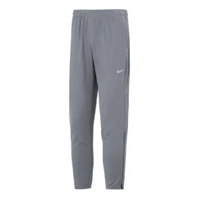 Nike Men's  Logo Printing Solid Color Elastic Waistband Drawstring Sports Pants/trousers/joggers Gray