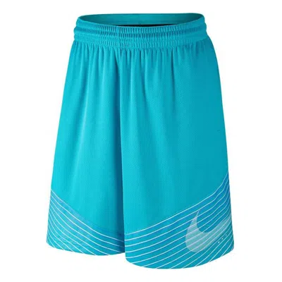 Nike Men's  Logo Stripe Straight Sports Shorts Blue