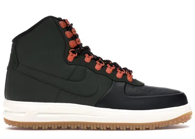 Pre-owned Nike Men's  Lunar Force 1 Duckboot 18 Sequoia Sneakers In Black/sail/gum Light Brown