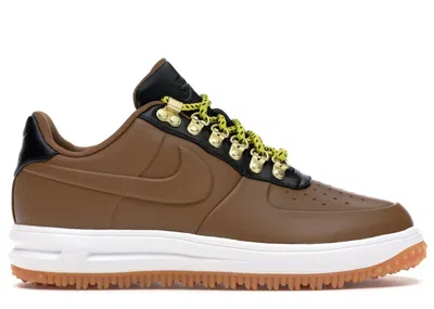Pre-owned Nike Men's  Lunar Force 1 Duckboot Low Sneakers In Ale Brown/black