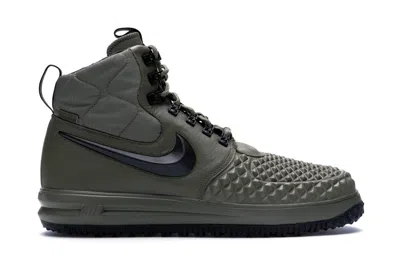 Pre-owned Nike Men's  Lunar Force 1 Duckboot Sneakers In Medium Olive/black/wolf Grey