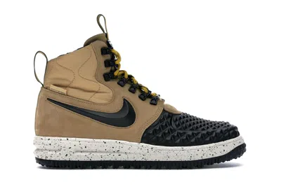 Pre-owned Nike Men's  Lunar Force 1 Duckboot Sneakers In Metallic Gold/black/light Bone In Multi
