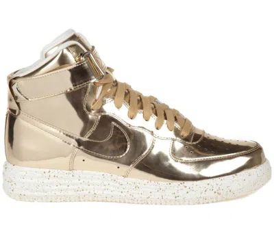 Pre-owned Nike Men's  Lunar Force 1 High Liquid Gold Sneakers In Metallic Gold/sl