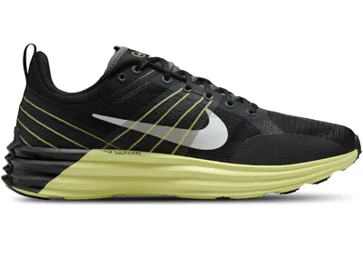 Pre-owned Nike Men's  Lunar Roam White Sneakers In Black/iron Grey/light Lemon Twist