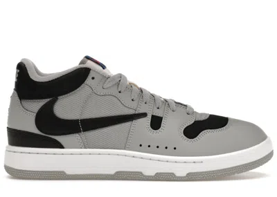 Pre-owned Nike Men's  Mac Attack Qs Sp Travis Scott Cactus Jack Sneakers In Light Smoke Grey/black/white In Multi