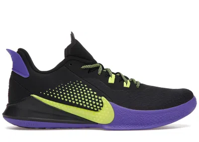 Pre-owned Nike Men's  Mamba Fury Joker Sneakers In Black/psychic Purple/lemon Venom In Multi