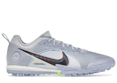 Pre-owned Nike Men's  Mercurial Air Zoom Vapor 14 Pro Tf Sneakers In Football Grey/light Marine/laser Blue
