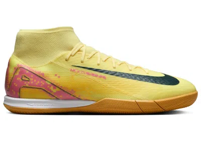 Pre-owned Nike Men's  Mercurial Superfly 10 Academy Ic Kylian Mbappe Sneakers In Light Laser Orange/armory Navy In Multi